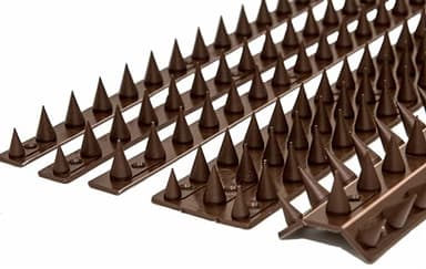 the Cactus Cat Intruder Deterrent Repellent Wall Fence Spikes: Pack of 10 (4.5M to 13.5M) - BROWN