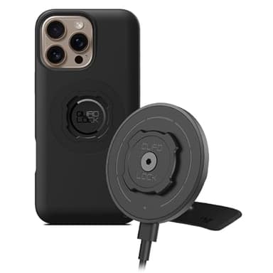 Quad Lock Adhesive Dashboard/Console Car Phone Holder Kit with MAG Wireless Charging Head V2 and MAG Phone Case for iPhone 16 Pro Max