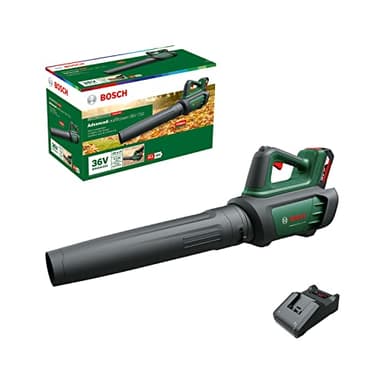 Bosch Cordless Leaf Blower AdvancedLeafBlower 36V-750 (1x 2.0 Ah Battery, 36 Volt System, for Clearing Stubborn Leaves and Large Areas, Lightweight: 2.8 kg, in Carton Packaging)