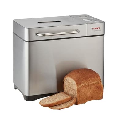 Digital Bread Maker & Fruit Seed Dispenser 19 Preset Function Machine with Timer Delay, Keep Warm Setting, Gluten Free and Sourdough Options by Cooks Professional