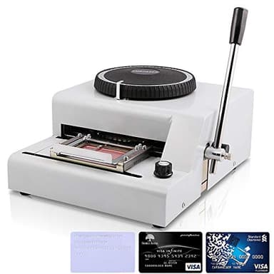 Fayelong Manual Embosser Machine Credit Card Embossing Machine 72 Character Card Embosser for PVC Card Credit ID VIP