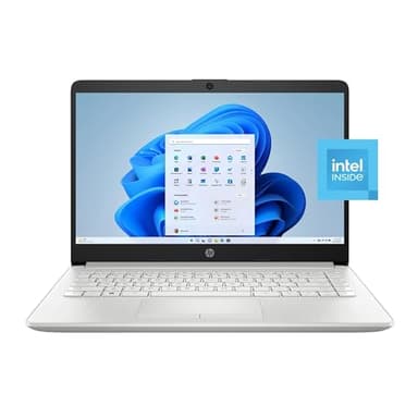 HP 14 inch Windows Laptop Intel Celeron N4120 4GB RAM 64GB eMMC Silver (12-mo. Microsoft 365 Included)