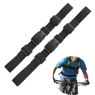 Siliget Backpack Chest Strap, Adjustable Backpack Chest Strap & Waist Belt Set with Quick Release Buckle, Backpack Replacement Straps for Hiking Jogging - Black