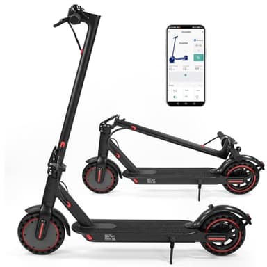 Sunclimb 8.5 Inch Electric Scooter for Adults with LED Display with App Function, 30 Km Range and 120kg Load