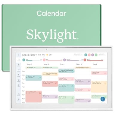 Skylight Calendar: 15-inch Digital Calendar & Chore Chart, Smart Touchscreen Interactive Display for Family Schedules – Wall Mount Included, Great for Organizing Your 2025 Wall Planner