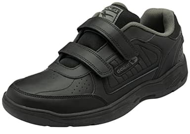 Gola Men's Belmont 2 Twin Bar Walking Shoe, Black, 11 UK
