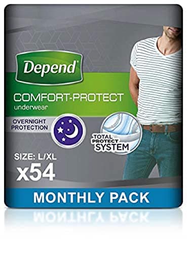 Depend Comfort Protect Incontinence Pants for Men, Large/Extra-Large - 54 Pants
