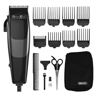 GroomEase by Wahl Sure Cut Clipper, Hair Clippers for Men, Corded Clippers, Men's Hair Clipper, Professional Quality, Home Haircutting Kit, Versatile Hair Styling