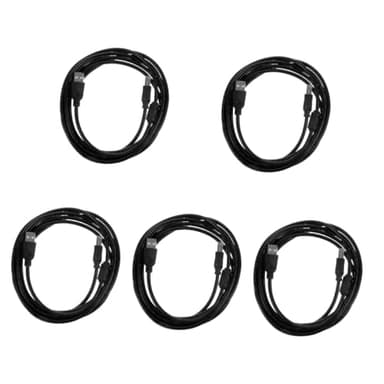 DOITOOL 5pcs Computer Connection Copy Printer Scanner Usb2.0 Cable Meters White Cable Clips Universal Printer USB Cable USB Cable Holder Printers for Home Use Fax Machine Cable Pvc