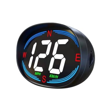 AMHVMU H2 HUD Car Head up Display,KMH & MPH Digital GPS Smart Speedometer with OverSpeed Alarm Fatigue Driving Warning,USB Plug & Play, for All Vehicle