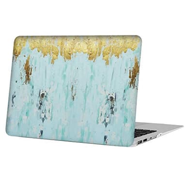 AUSMIX MacBook Pro 13 Inch Case 2019-2016 Release, Vibrant Protective Cover Charming Frosted Hand-feel Innovative Stylish Shell for Newest Pro 13 (Models:A1706/A1708/A1989/A2159) - Golden Edge Oil