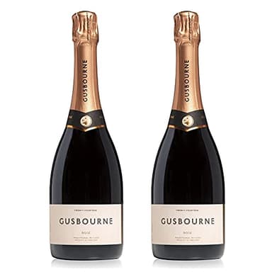 Gusbourne Estate Brut Rose Vintage English Sparkling Wine 75cl in Gift Box - Pack of 2