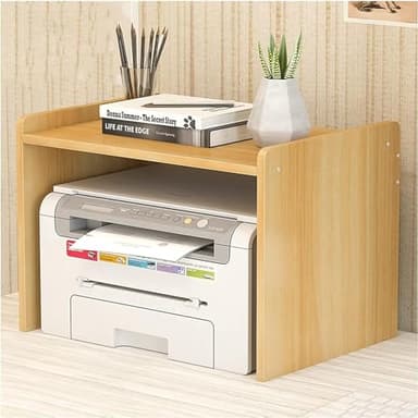 Desktop Stand with Storage Rack for Home and Office Use Organize Your Fax Machine and Scanner Stand