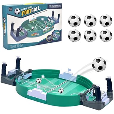 xinrongda Mini Table Soccer Game with 6 Footballs, Football Gifts for Boys, Tabletop Football Games for Kids, Football Interactive Game Family Sports Board Game for Christmas Birthday Party