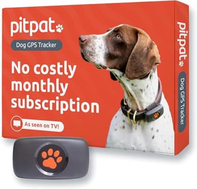 PitPat Dog GPS Tracker - No Subscription Required - Suitable for All Dogs And Fits All Collars - Smart Activity Tracker, Satellite Tracking With Unlimited Range - 100% Waterproof Pet Tracker