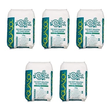 AQUASOL | Salt Tablets | 5 x 25Kg | for Water Softeners | 100% UK Manufactured from Food Grade PDV
