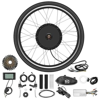 WR-TEAM 48V 29'' 1000W Rear wheel Electric Bikes Conversion Kit Hub Motor, Electric Bicycle Motor,E-bike Cycling Hub with Controller, Bike Bicycle Conversion Tool Kit 7-speed Cassette,SW900 Screen