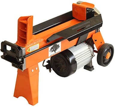 Forest Master FM8D-TC 5 Ton Electric Log Splitter with Workbench and Guard - Powerful, Efficient, and Safe - Small to Medium Wood Burners Log Length Capacity of 370mm - Pre-filled with Oil