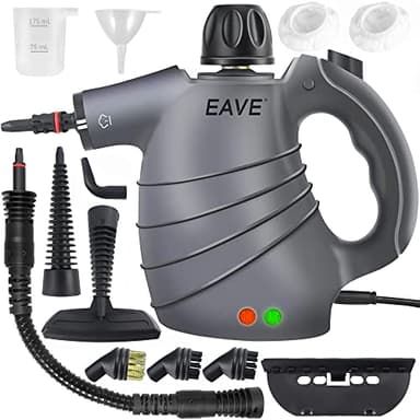 Handheld Pressurized Steam Cleaner, 450ml Steamer for Cleaning, 12 in 1 Set Steamer for Car Detailing, Multi-Purpose for Kitchen, Sofa, Home, Bathroom, Car Seats, Upholstery, Floor Steamer