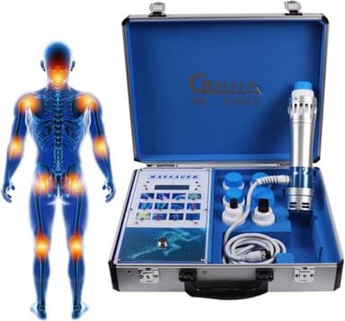 WANGYYDS Shockwave Therapy Machine Shock Wave Electromagnetic ED Treatment Pain Relief Deep Muscle Massager Relax Device for Erectile Dysfunction with 7 Massage Head, Ed Therapy Device, 110V