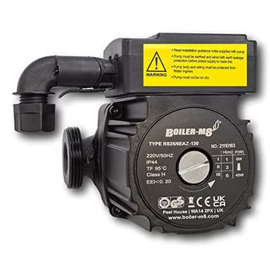 Boiler-m8 Central Heating Circulating Pump Compatible with Grundfos 15-50 15-60 + Wilo Gold A Rated
