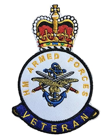 T-Tiny Limited British Military HM Armed Forces Soldier Veteran Army Embroidered Iron Sew On Badge Patch
