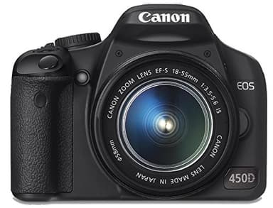 Canon EOS 450D Digital SLR Camera Kit (incl EF-S 18-55mm IS f/3.5-5.6 non USM Lens Kit) (Renewed)