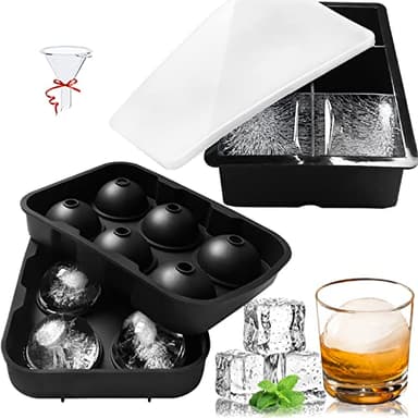 Mauts Ice Cube Trays And Giant Round Ice Cube Mould , For Whiskey , Baby Food , Cocktail Drinks.