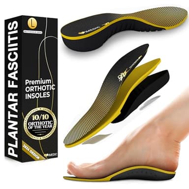 iMedic Orthotic Insoles with Arch Support for Men and Women – Relieves Plantar Fasciitis and Flat Feet, Foot Arch Support Insoles, Orthopaedic Insoles, Size L: UK 9-10