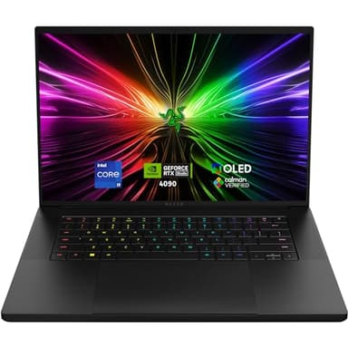 Razer Blade 16 (2024) - 16 inch Gaming Laptop - NVIDIA GeForce RTX 4090 - Intel Core i9-14900HX - 16" OLED 240Hz QHD+ Display (64GB DDR5, 4TB SSD) UK Layout | Black