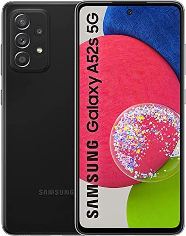 Samsung Galaxy A52s 5G Smartphone Dual SIM Android Mobile Phone 6 GB RAM 128 GB Memory Awesome Black Enterprise Edition (UK Version)