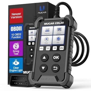 mucar OBD2 Scanner Universal OBD II code reader, CDL20 OBD2/EOBD Car Fault Diagnostic Tool with Full OBD2 Functions,Code Scanner for OBDII Protocol Vehicles Black
