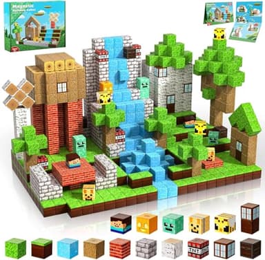 ToyUnited Magnetic Blocks-100PCS Magnetic Building Blocks Tiles Stacking Cubes Game, Creative Construction STEM Sensory Toys for Kids Boys Girls Ages 3 4 5 6 7 8 9 10 Birthday Gifts
