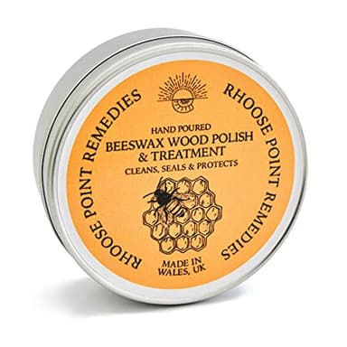 Beeswax Wood Polish (Natural) - 100ml - Natural Wood Wax, Enhances the Natural Beauty of All Types of Wood, Cleans, Seals & Protects for a Perfect Finish