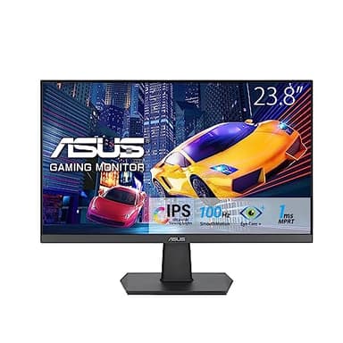 ASUS VA24EHF Eye Care Gaming Monitor – 24-inch (23.8-inch viewable), IPS, Full HD, Frameless, 100Hz, Adaptive-Sync, 1ms MPRT, HDMI, Low Blue Light, Flicker Free, Wall Mountable