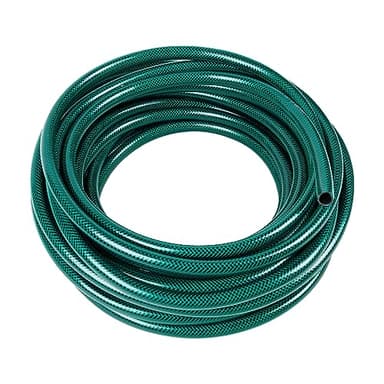 ASAB 15M Garden Hose Pipe Reinforced PVC Pipe Wear and Tear Resistant Kink Free Outdoor Heavy Duty Hose Pipe for Garden Lawn with Braided Pattern Design Leak and Burst Proof Watering Hose Tube