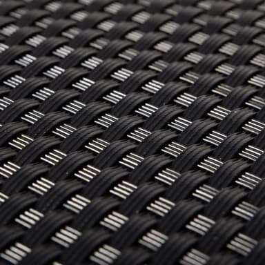 Rattan Weave Privacy Screen Garden Fence Screen Balcony Screen Border and Guard or Protection 1 Metre High x 2 Metre Wide BLACK