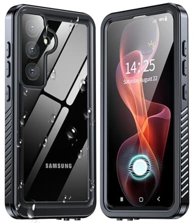 ANTSHARE for Samsung Galaxy S24 Case, IP68 Waterproof Samsung S24 Case with [Built-in Screen/Camera Protector], Full Body Sealed Protective Front and Back Cover for S24 5G 6.1” (Black)