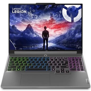 Lenovo Legion 16IRX9 Gaming Laptop (16" 2560x1600 QHD+ 16:10 Display | Intel Core i9-14900HX 24-Core CPU | 1TB NVMe SSD | 16GB DDR5-5600MHz RAM | NVIDIA GeForce RTX 4070 | Windows 11 Home) - Luna Grey