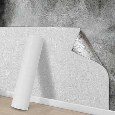 3mm White Thicken Thermal Insulation Wall Sticker Room Cold-Proof Wall Sticker Self-Adhesive Paper 3D Wall Panels Peel and Stick Wallpaper, Waterproof PE Foam for Living Room, and Kids Bedroom