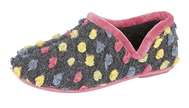 Sleepers Womens/Ladies Jade Dotted Full Slippers (7 UK) (Fuchsia/Multi)