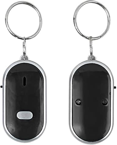 KeyFinder, Keychain Locator for Finding Lost Keys, Smart Key Finder with Anti-Lost Features, Whistle Activation, LED Sound Keychain, Alarm, and Flashing Light