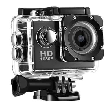 BSLVWG 1080P Action Camera 12MP 30M Waterproof Sports Underwater Cameras for Vlog With Ultra HD 170°Wide-Angle Anti-Shake 2.0'' LCD Screen with Accessories Kit for Diving/Bicycle/Swimming