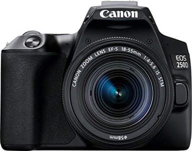 Canon EOS 250D Digital Camera - Black +Lens(EF-S 18-55 mm f/4-5.6 IS STM)