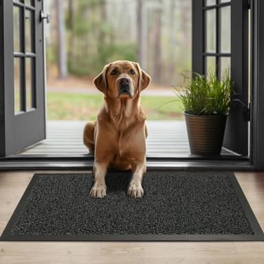 Muddy Mats Washable Dog Rugs - Large 80cm x 60cm Non-Slip Entrance Mat for Muddy Paws