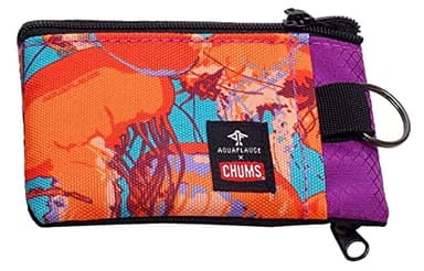 Chums Surf Shorts Wallet, Jelly Fish, Unisex Nylon, Aqua Flauge Jellyfish, Minimalist