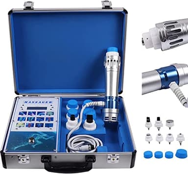 KLUFO Portable Shockwave Therapy Machine - Professional ED Treatment Machine with CE Approval, Deep Tissue Percussion Body Relax Muscle Pain Relief Massager for Neck Back Shoulder Foot