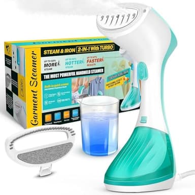 Clothes Steamer, 20s Fast Heat-Up Handheld Clothes Steamer, 1300W Garment Steamer Clothing with 260ML Large Capacity Water Tank, Portable Steamer for Home, Travel and Office Use