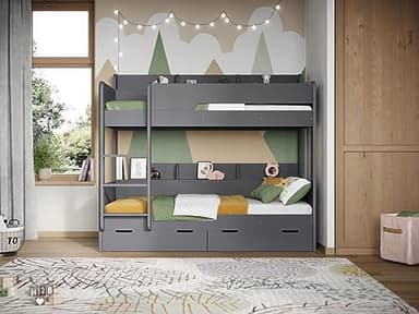 Flair Eddie Storage Bunk - Grey