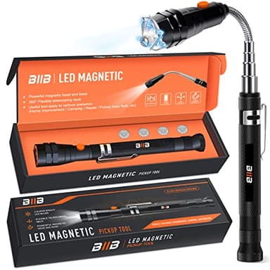 BIIB Gifts for Men, Gadgets for Men LED Magnetic Tool, Mens Gifts for Dad Birthday Gifts for Men Who Have Everything, Hand Tools for Men Secret Santa Christmas Gifts for Him Stocking Fillers for Men